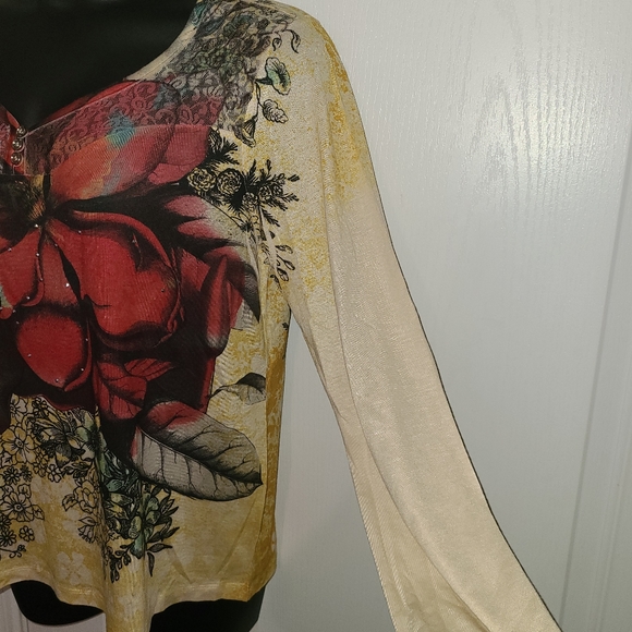 ✂️💲DROP- Beautiful Silk-screened Yellow 👕 - Picture 7 of 7